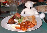Paddy and some Australian Tucker - Crocodile Crunchies, Emu Triangles & Kangaroo Rissoles