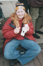 Paddy eating Ice-cream with Colleen at Disneyland Paris